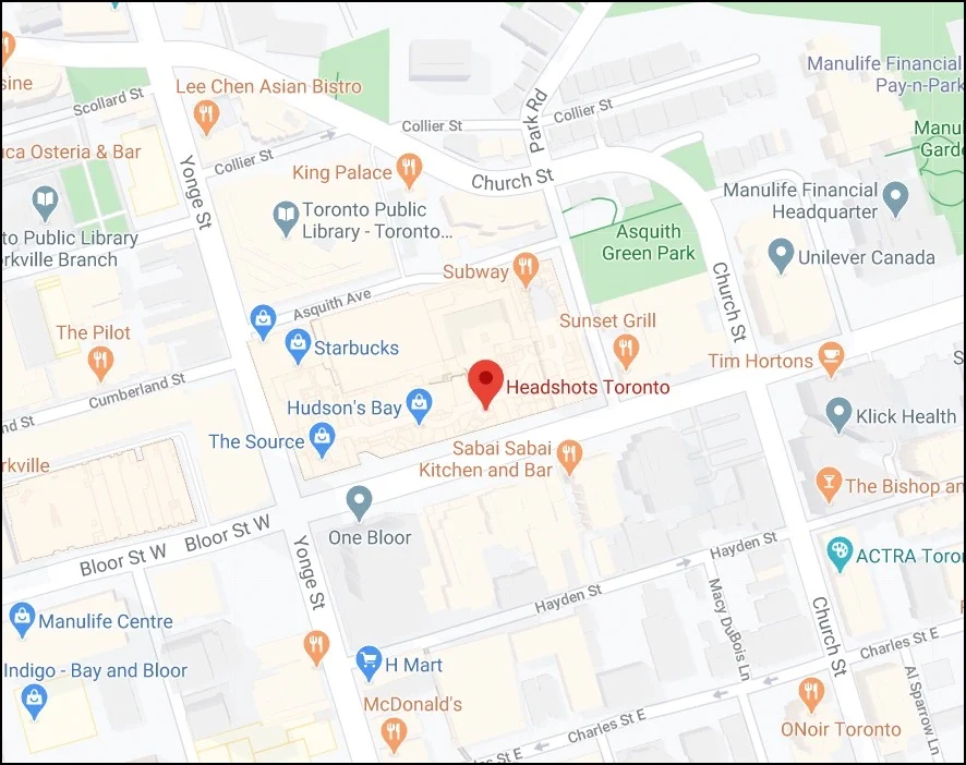 Headshots-Toronto-Google-Map